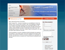 Tablet Screenshot of colemaneconomics.com